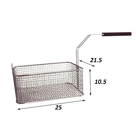 Cesta freidora Fri-Fri 250 x 215 x 105 mm